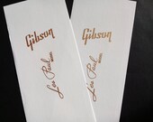 Two Guitar Headstock Waterslide Decals Gibson Les Paul Model