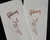 Two Guitar Headstock Waterslide Decals Gibson Les Paul Junior