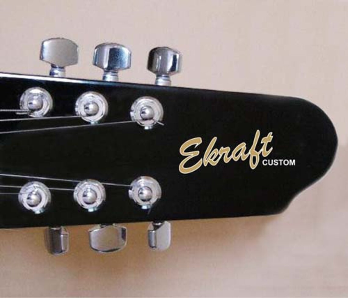 10 Custom Waterslide Decals Stickers Guitar Headstock Etsy