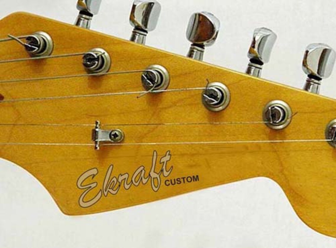 48 Custom Waterslide Decals Stickers Guitar Headstock Etsy