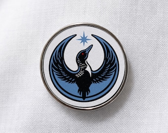 Rebel Loon Lapel Pin: Minnesota State Bird Activist Democracy Pin