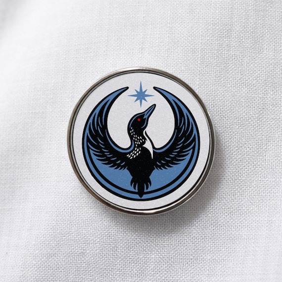 Rebel Loon Lapel Pin Minnesota State Bird Activist Pin Democracy Protest Resistance Bird Political Gift