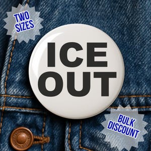 ICE OUT Anti-Trump Pin - Activism Protest Gear
