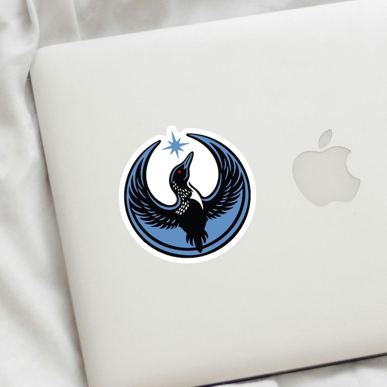 Rebel Loon Sticker or Magnet: Minnesota State Bird Decal (Kiss Cut) image 5