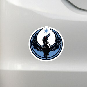 Rebel Loon Sticker or Magnet: Minnesota State Bird Decal (Kiss Cut) image 6