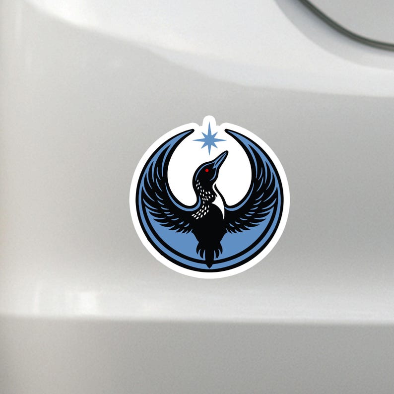 Rebel Loon Sticker or Magnet: Minnesota State Bird Decal (Kiss Cut) image 6