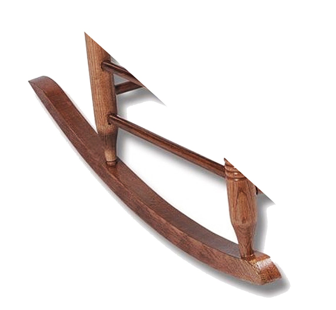 Top Mount Solid Oak Rocking Chair Runners Set of 2 Unfinished Etsy