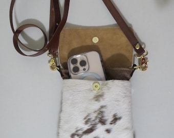 Western Hair on Hide Cross-Body Bag Purse