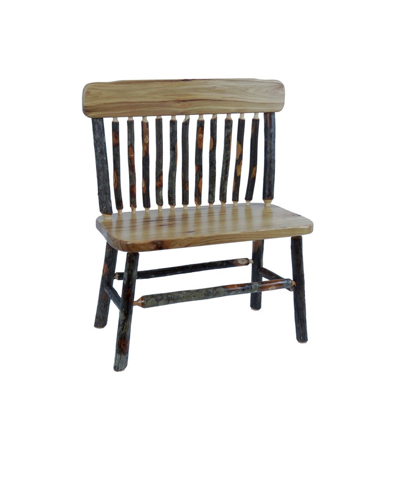 Child S Rustic Hickory Deacon S Bench Etsy