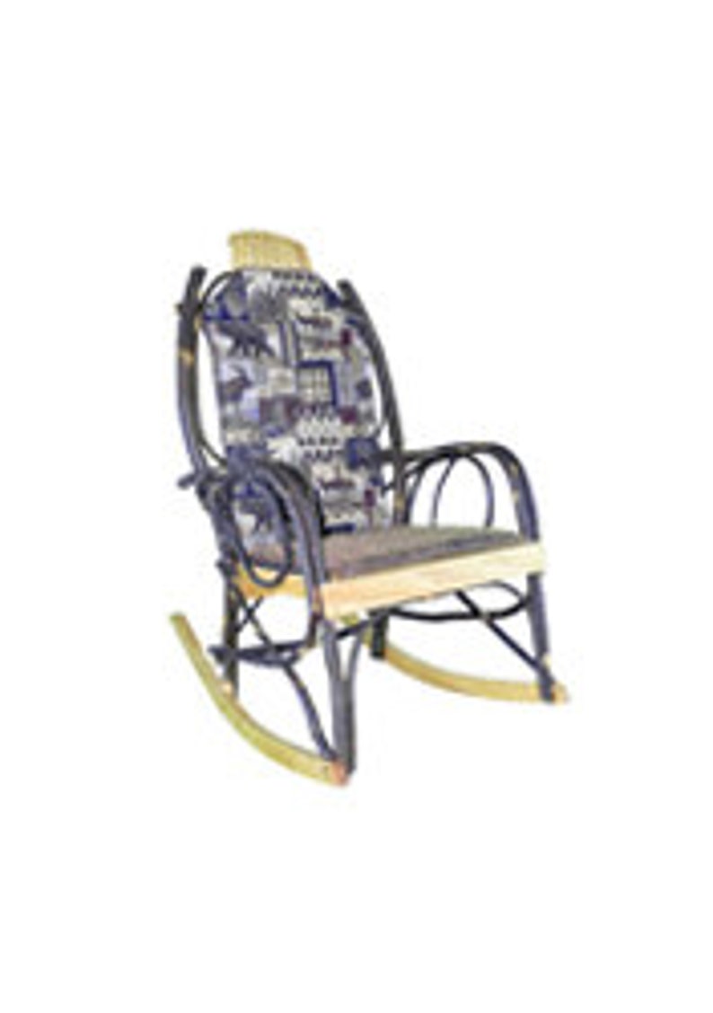 Cushion Set for Amish Hickory Rocking Chair Woodsman Fabric Etsy