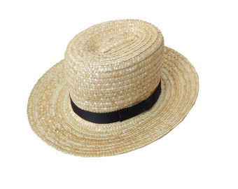 Child's Authentic Amish Straw Hat Kids