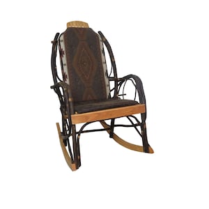 Cushion Set for Amish Hickory Rocking Chair - Dark Apache