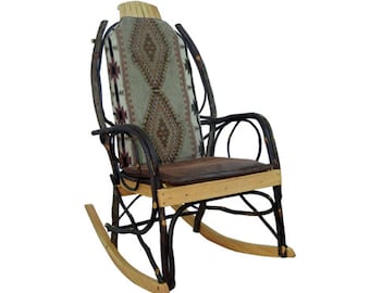 Cushion Set for Amish Hickory Rocking Chair - Apache Fabric