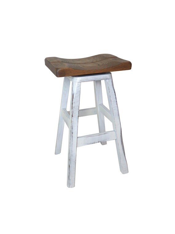 Barnwood Bar Stools 2 tone Saddle Seat 24 or 30 Etsy Australia