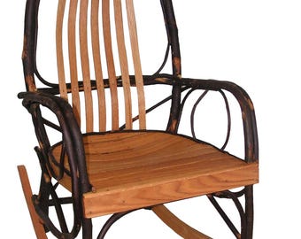 Amish Hickory & Oak Rocking Chair