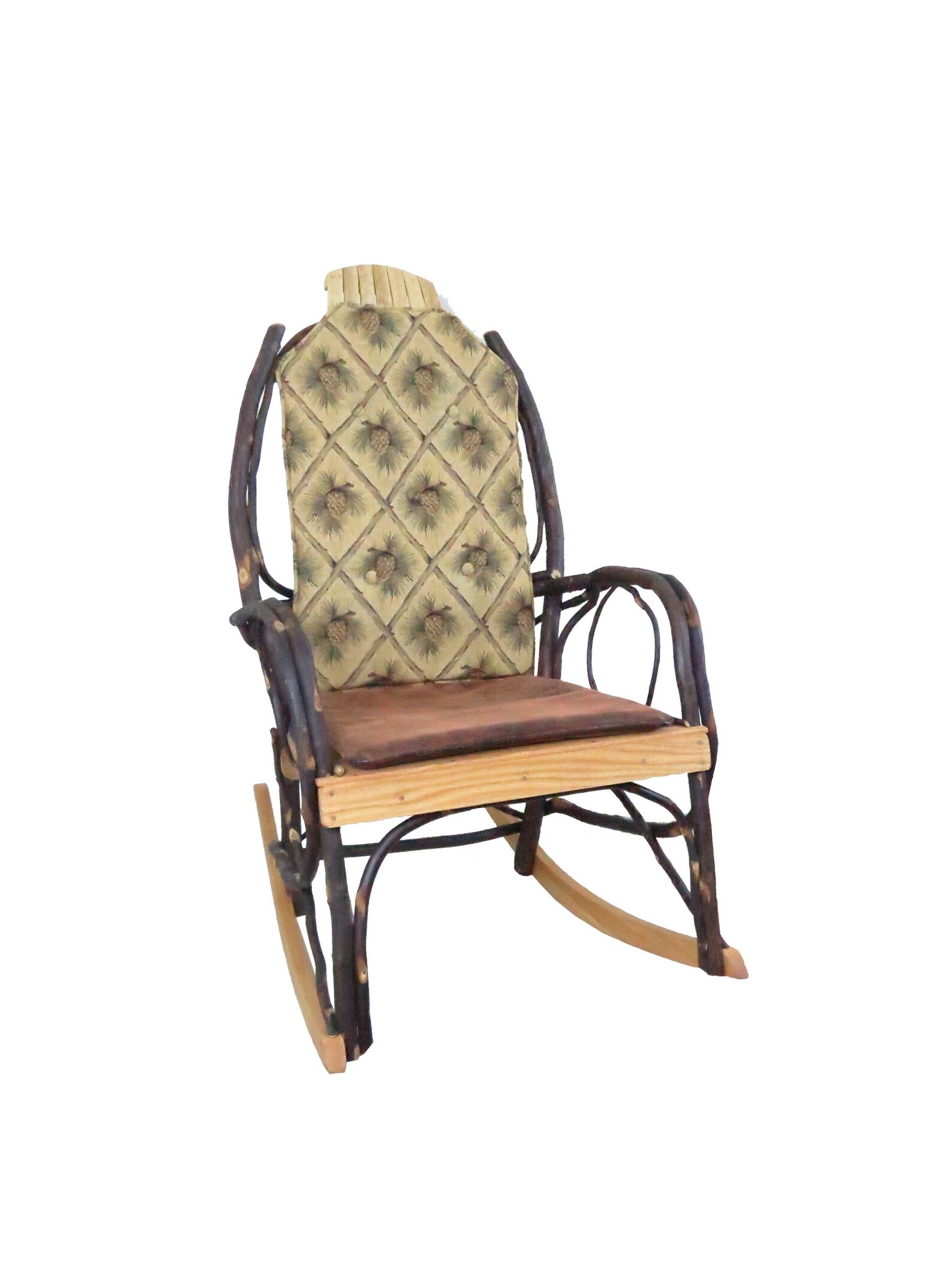 Cushion Set for Amish Hickory Rocking Chair Gold Pine Cone Etsy