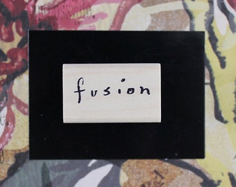 Nancy Curry Art  hand-lettered fusion rubber stamp