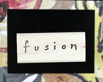 Nancy Curry Art  hand-lettered fusion rubber stamp