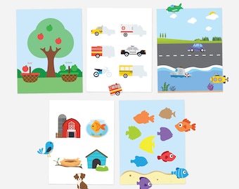 11 pg Toddler Quiet Book | Activity Pages | Preschool Busy Book