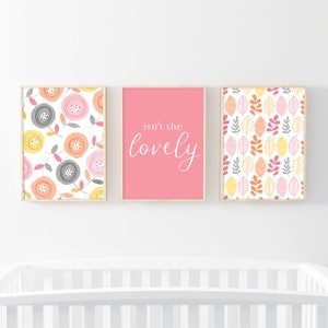 Isn&#39;t She Lovely - Nursery/Room Wall Decor - Set of 3