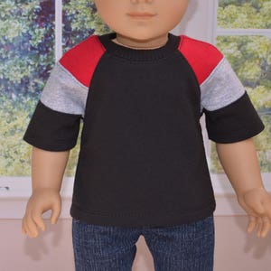 18 inch Boy Doll Clothes. Boy doll T-shirt made to fit such as American Girl Doll. image 3