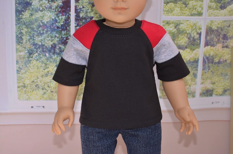 18 inch Boy Doll Clothes. Boy doll T-shirt made to fit such as American Girl Doll. image 3