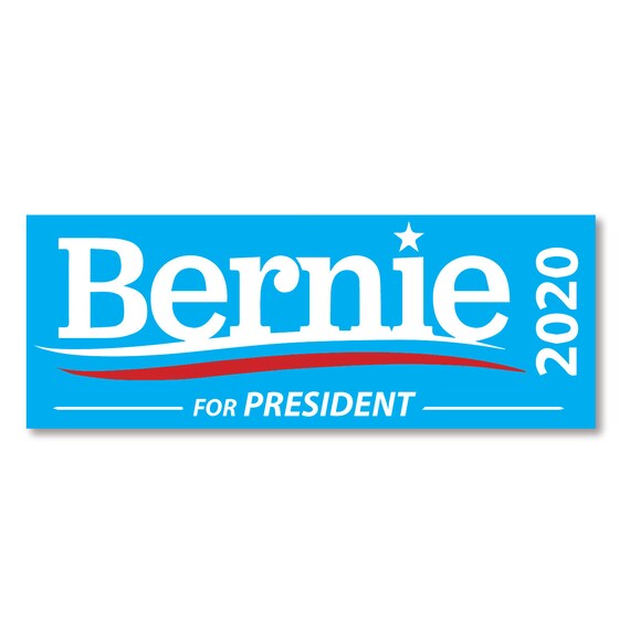 10 Feel The Bern Bernie Sanders 2020 President Blue Bumper Stickers FREE SHIP!