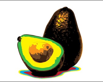 Avocados | Handmade | Vinyl on Sheet Metal "this is a one of a kind original piece