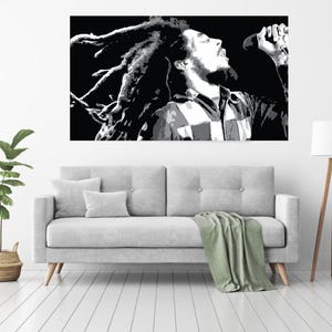Bob Marley | Fait main | Vinyle sur tôle, pièce unique en son genre
