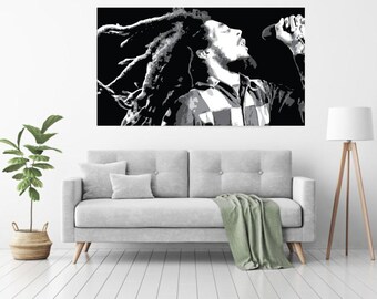 Bob Marley | Handmade | Vinyl on Sheet Metal "this is one of a kind original piece"