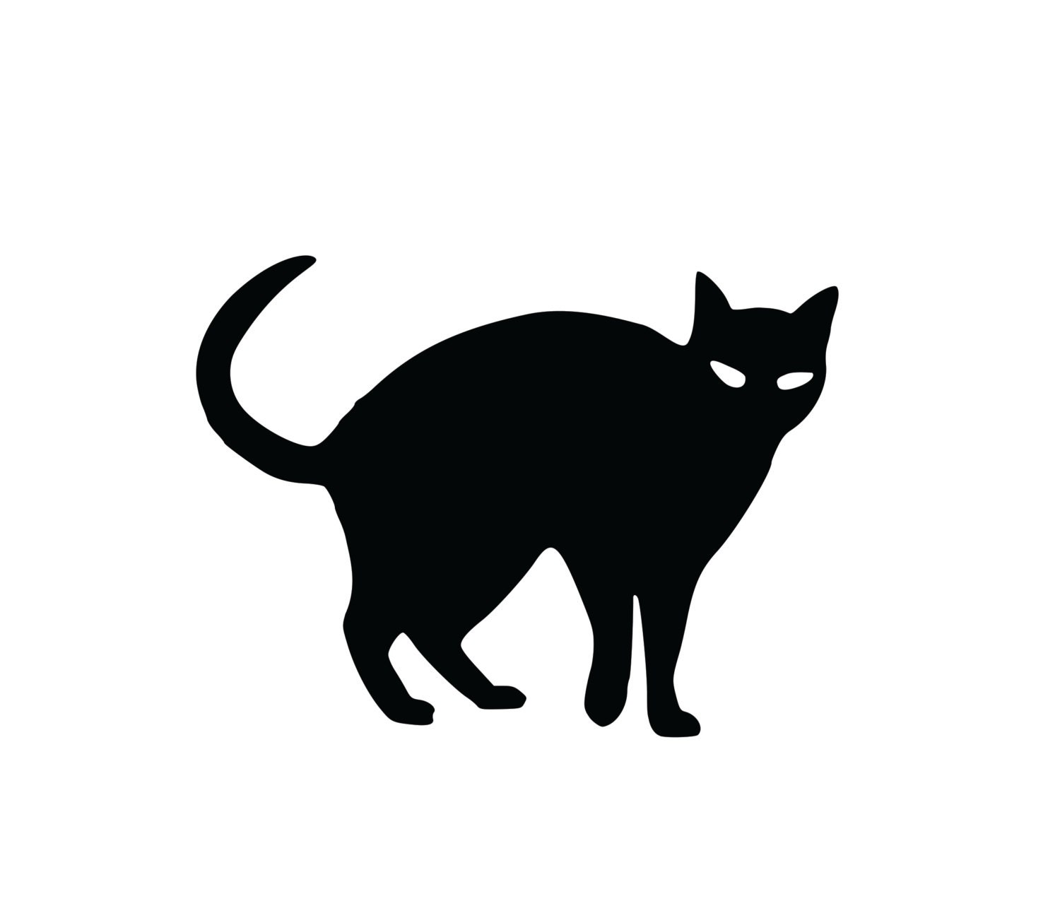 1 Black Cat Decal Sticker Indoor or Outdoor FREE SHIPPING Etsy