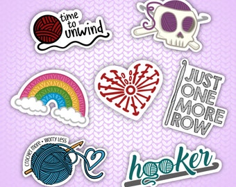 Crochet Vinyl Stickers