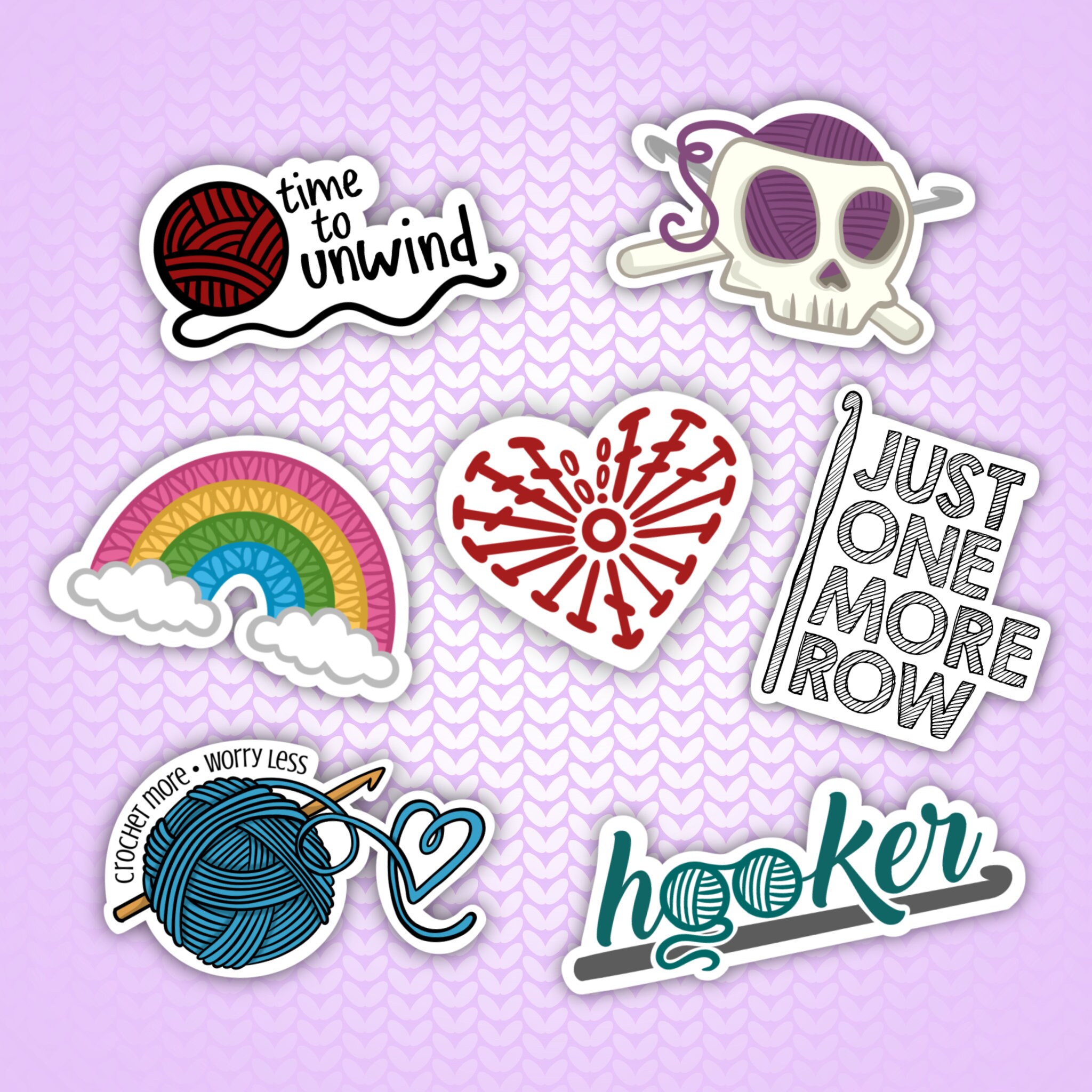 Crochet Vinyl Stickers - Etsy