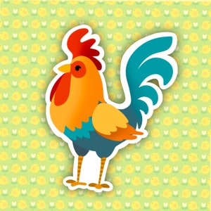 Rooster Vinyl Sticker
