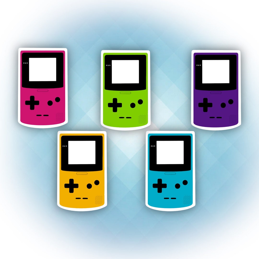 Holographic Gameboy Vinyl Sticker Nintendo Gameboy Color Etsy