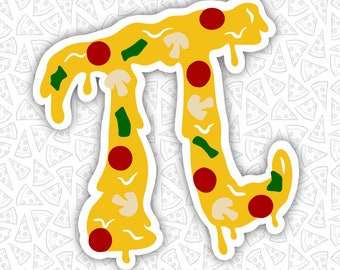 Pizza Pi Vinyl Sticker