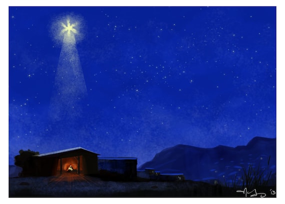 Christmas No Room In The Inn Luke 2 Digital Art Print At Home
