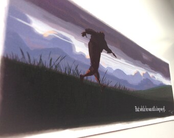 The Prodigal Son Returns, ilustración digital, 12x 4 pulgadas, descarga instantánea
