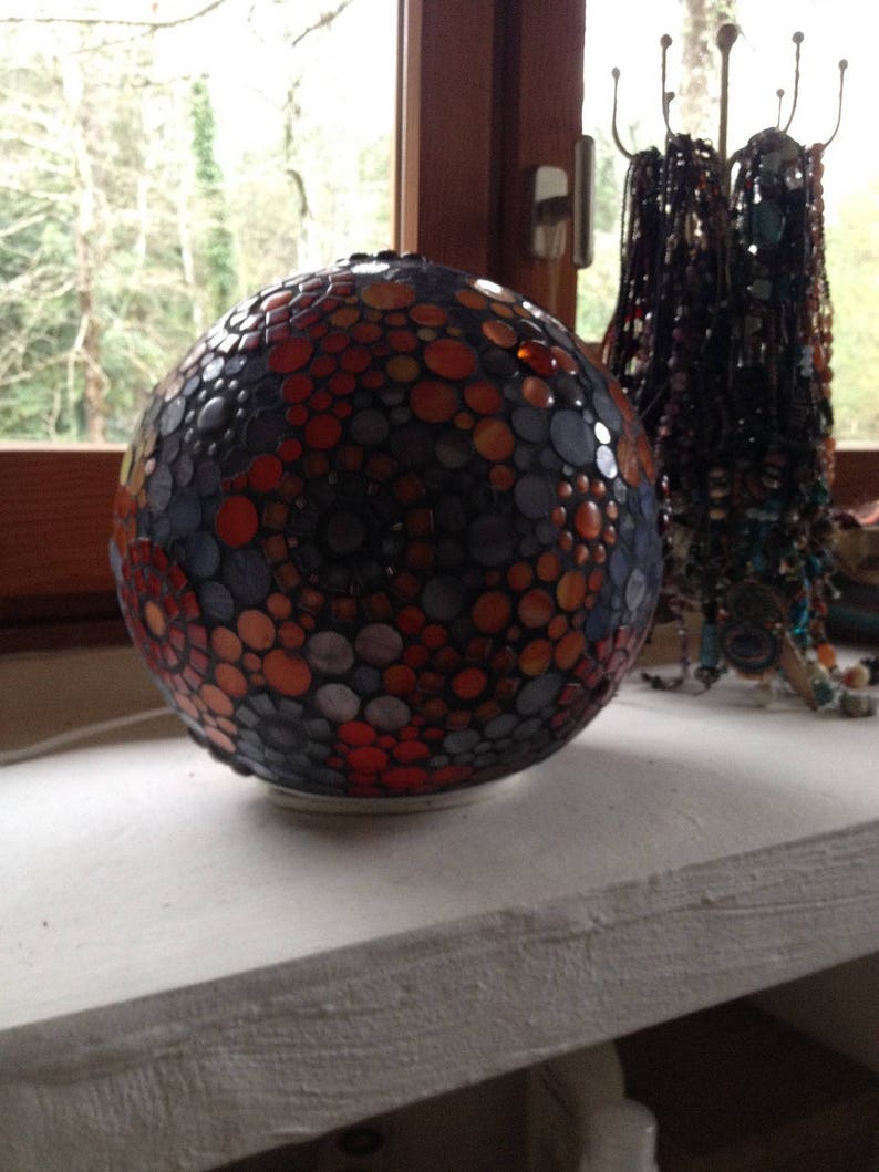 To order. A new ethnic-style ball lamp in orange and grey. image 5