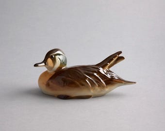 Lomonosov Male Baikal Duck Figurine USSR Pavel Vaselov