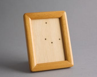 Rare Wood's Picture Photo Frame Decorative Darker Wood Curved Corners, MCM