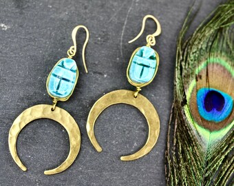 Cobalt Glass, Lapis Lazuli & Coin Pearl Earrings, Chandelier Earrings, Blue Gold White Earrings, French Style, Boho Chic, Small Earri Cobalt Glass, Lapis Lazuli & Coin Pearl Earrings, Chandelier Earrings, Blue Gold White Earrings, French Style, Boho Chic, Small Earri