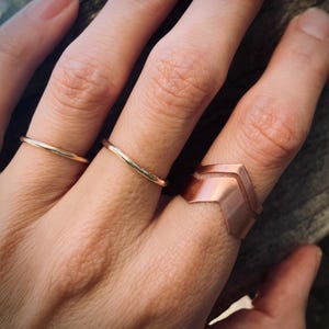 Kupferring mit Geometric-, Boho- und Tribal-Vibes Bild 6
