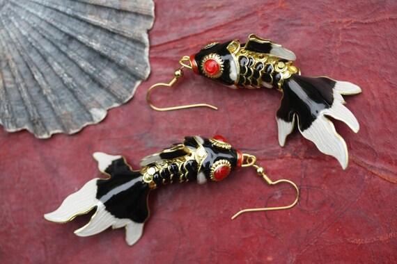 betta fish earrings