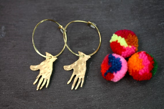 Hoops by clearance hand etsy