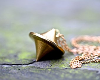 Pendulum necklace pendulum long pendulum gold pendulum long necklace gold necklace pendulum pendant heavy necklace boho gift for her