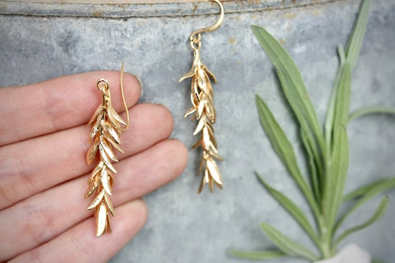 Orecchini Foglia In Oro | Confronta Prezzi - Foto 4