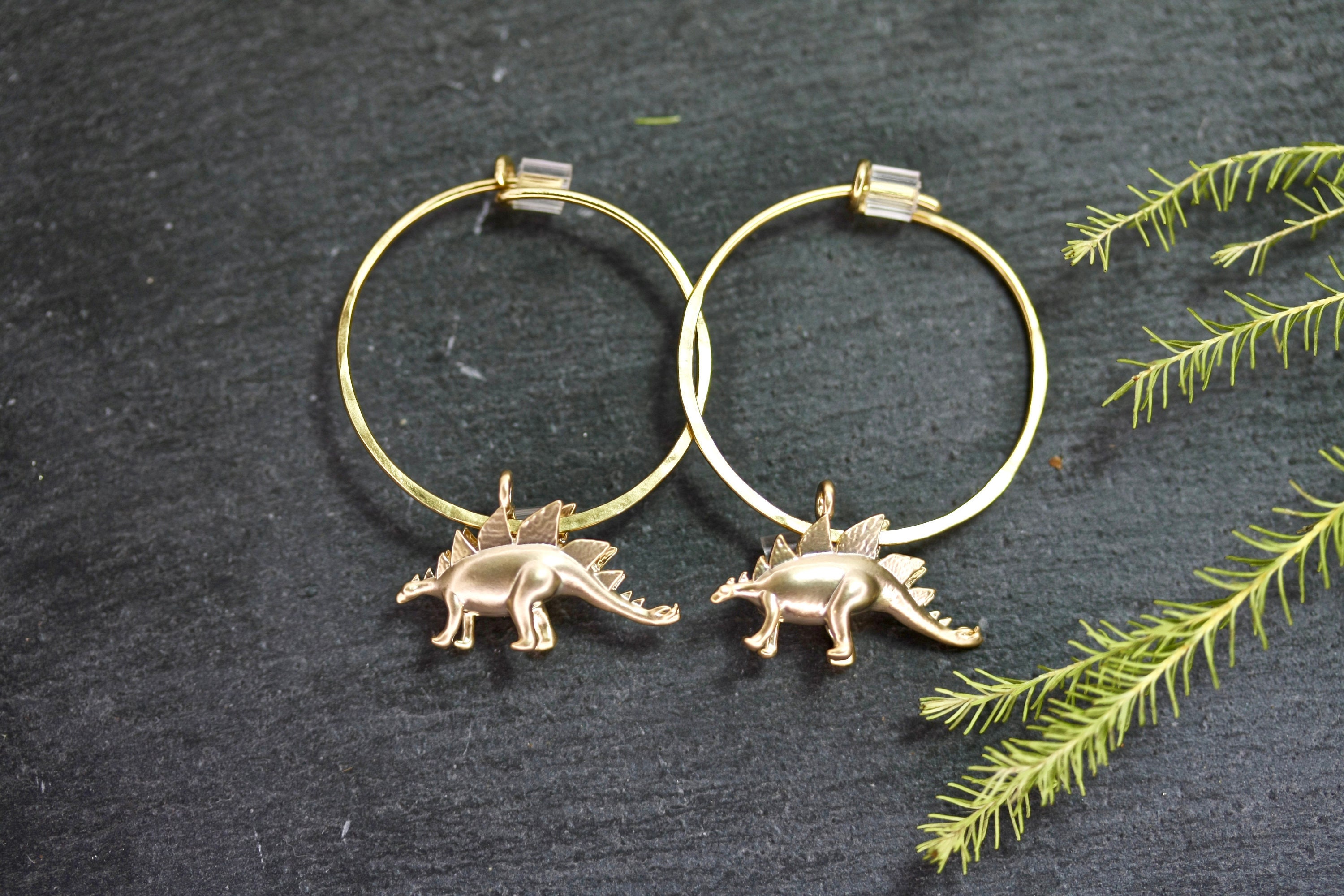 Dinosaur hoop shop earrings