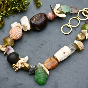 Statement necklace, statement jewellery, boho statement, chunky necklace, boho chunky, hippie necklace, bohemian statement beaded necklace