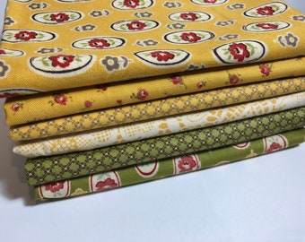 6 Fat Quarter Scraps-Urban Cowgirl by Urban Chiks for Moda Fabrics